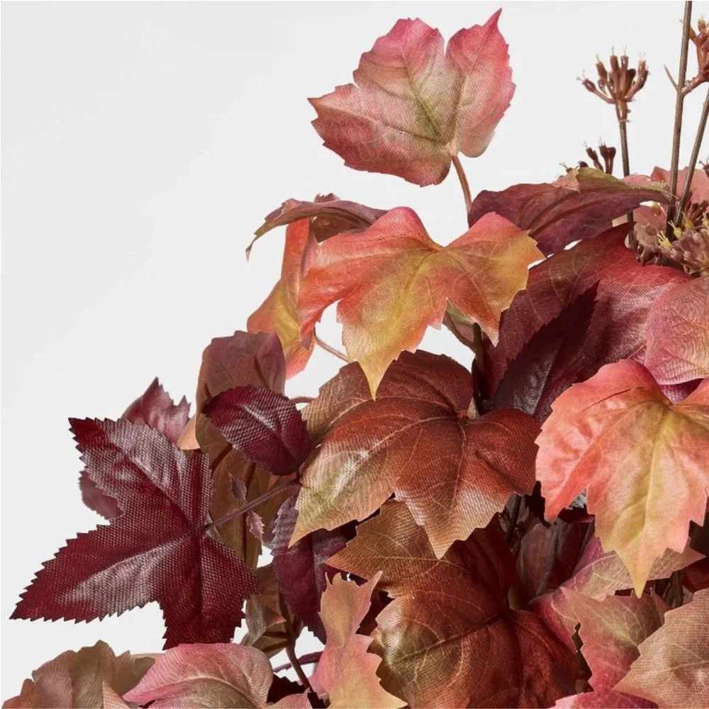 STUDIO MCGEE NWT mixed fall faux arrangement -red -22”